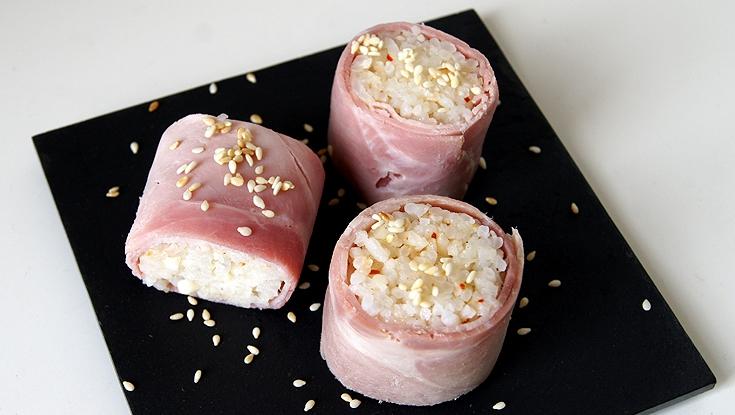 Makis jambon parmesan